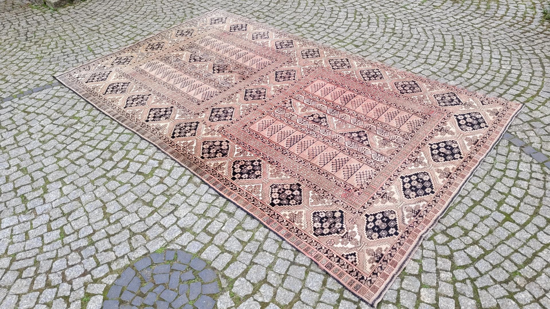 Dywan Tekke, 170x280 cm, czerwony, wełna, Turkmenistan - 88271