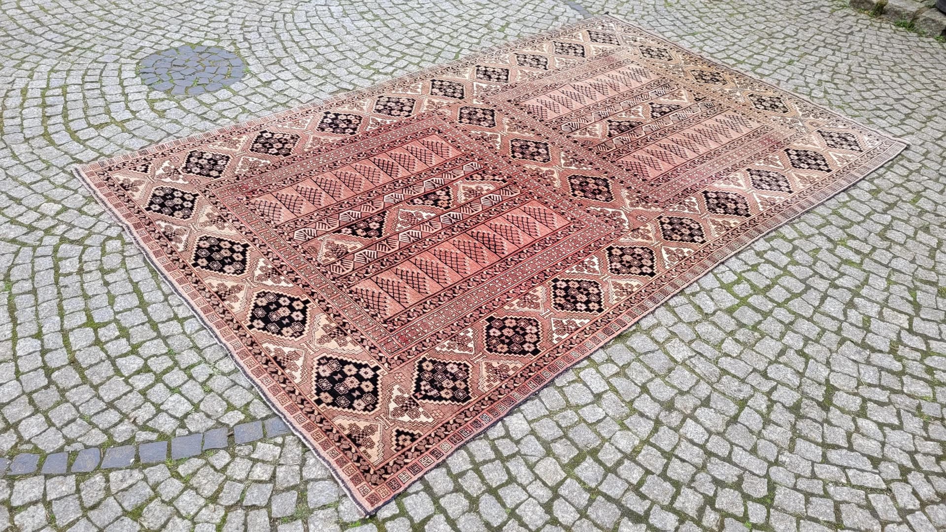 Dywan Tekke, 170x280 cm, czerwony, wełna, Turkmenistan - 88268