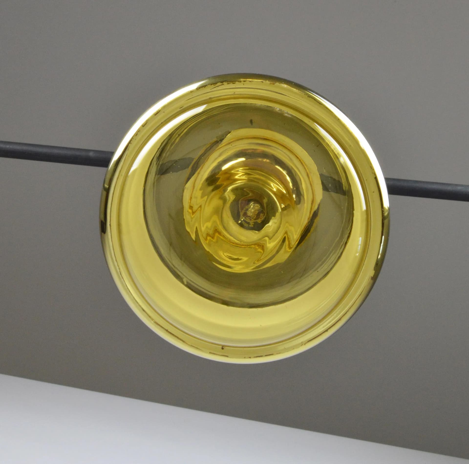 Lampa wisząca, złota, szkło, Peill & Putzler, Niemcy, lata 70. - 85471