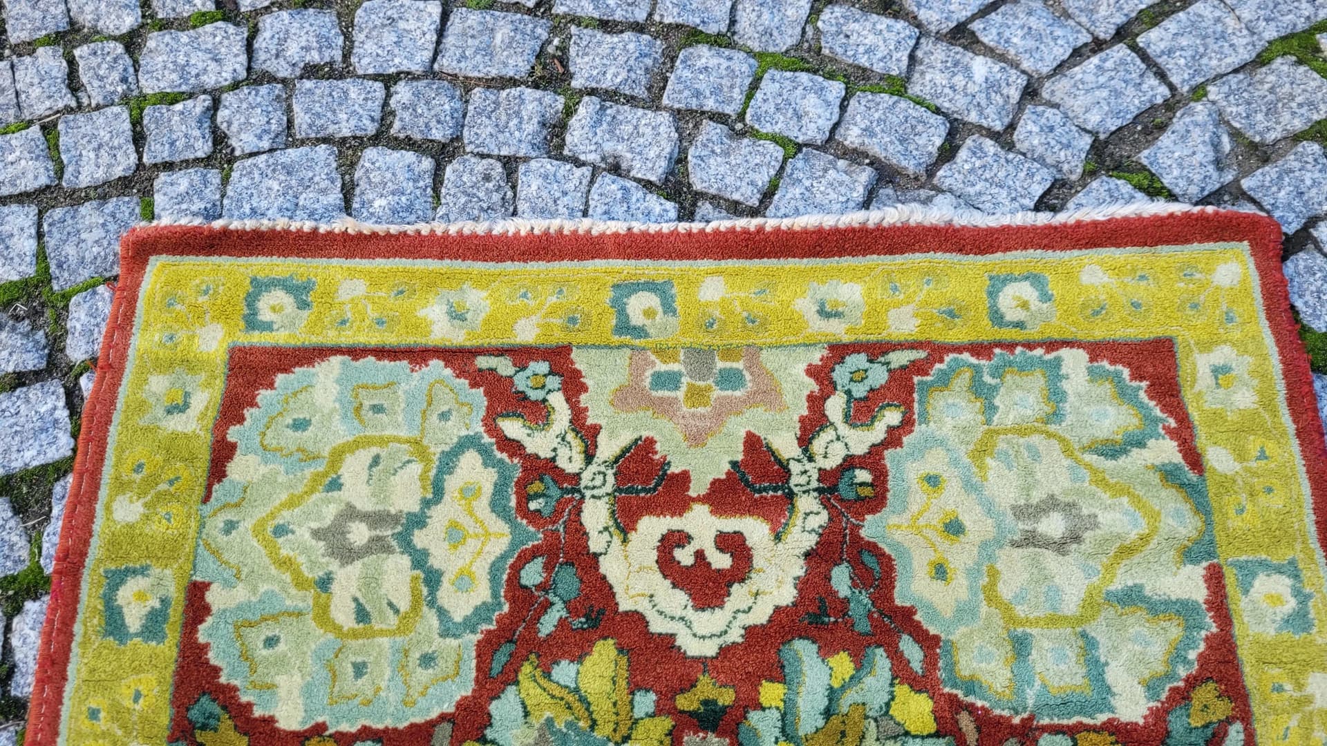 Dywan Tetex, 85x197 cm, multikolor, wełna, Niemcy, lata 60. - 88228