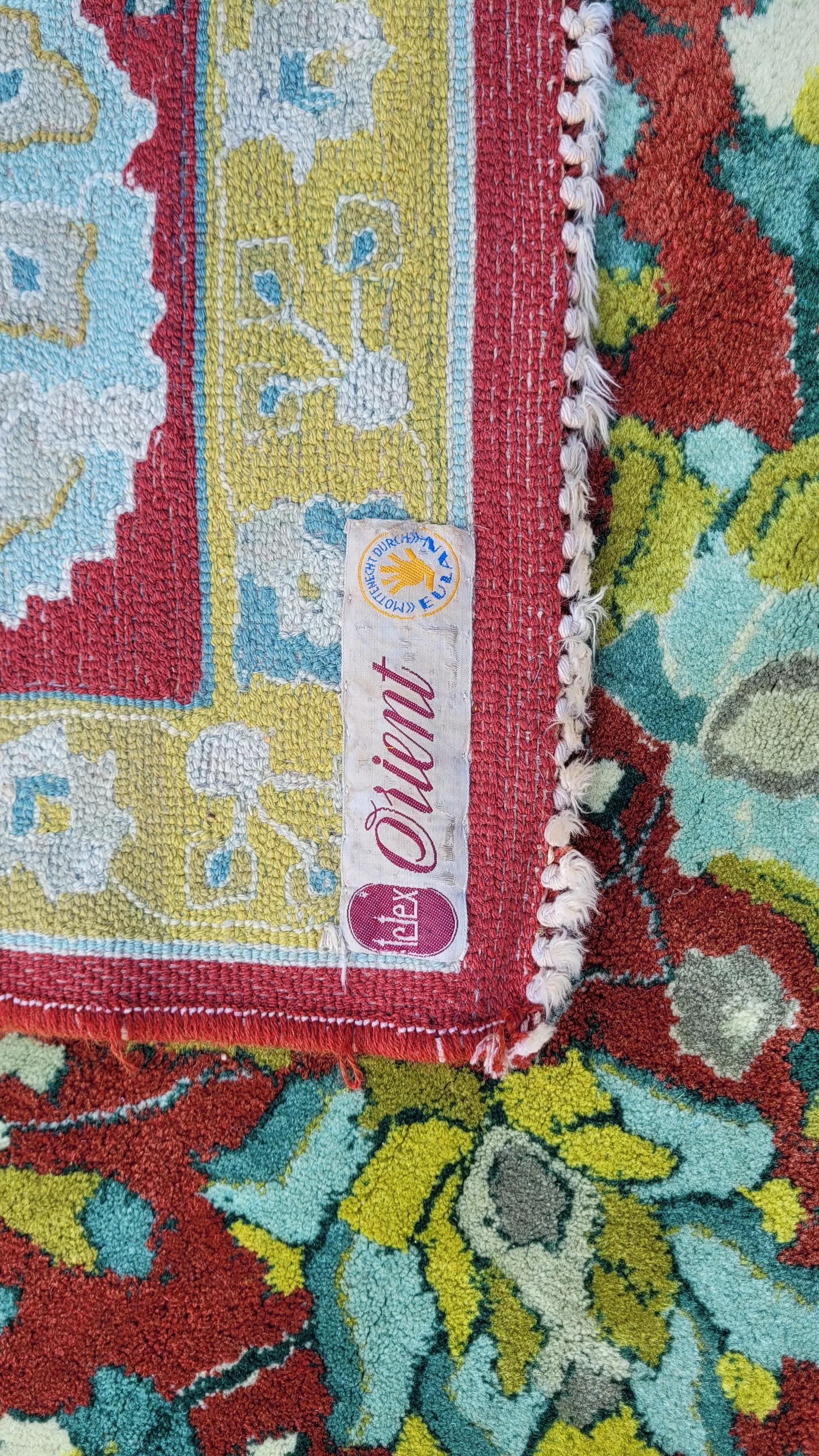 Dywan Tetex, 85x197 cm, multikolor, wełna, Niemcy, lata 60. - 88231