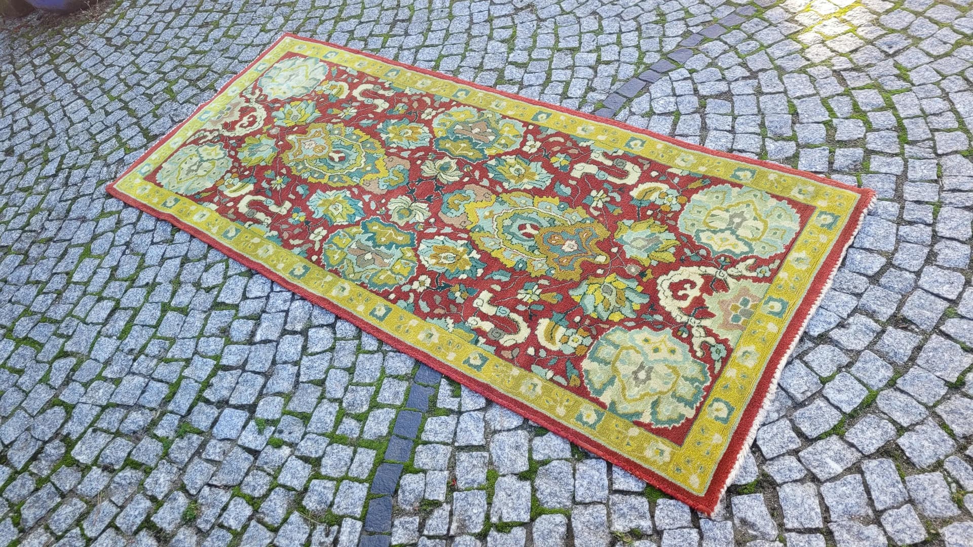 Dywan Tetex, 85x197 cm, multikolor, wełna, Niemcy, lata 60. - 88230