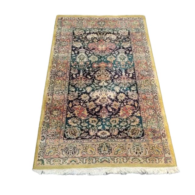 Dywan perski, zielony, wełna, 84x170 cm, Polska - WYMIARY