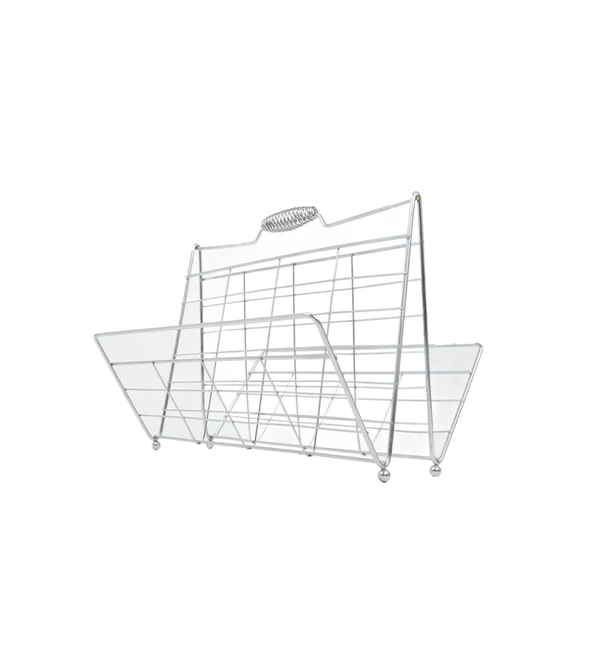 Gazetnik, szary, metal, Polska, lata 70.