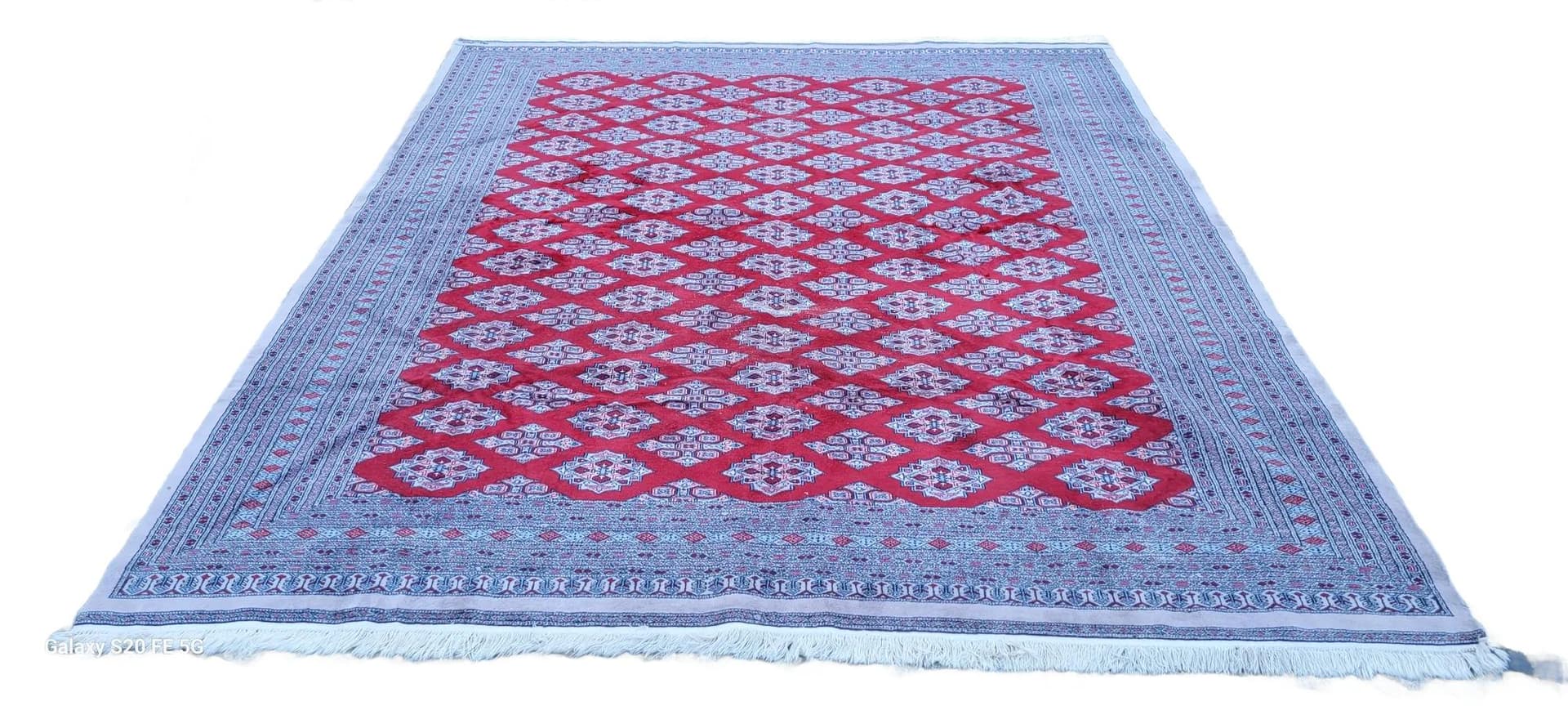 Dywan Buchara 285x350cm, czerwony, wełna, Pakistan