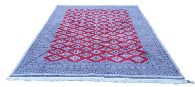 Dywan Buchara 285x350cm, czerwony, wełna, Pakistan - WYMIARY