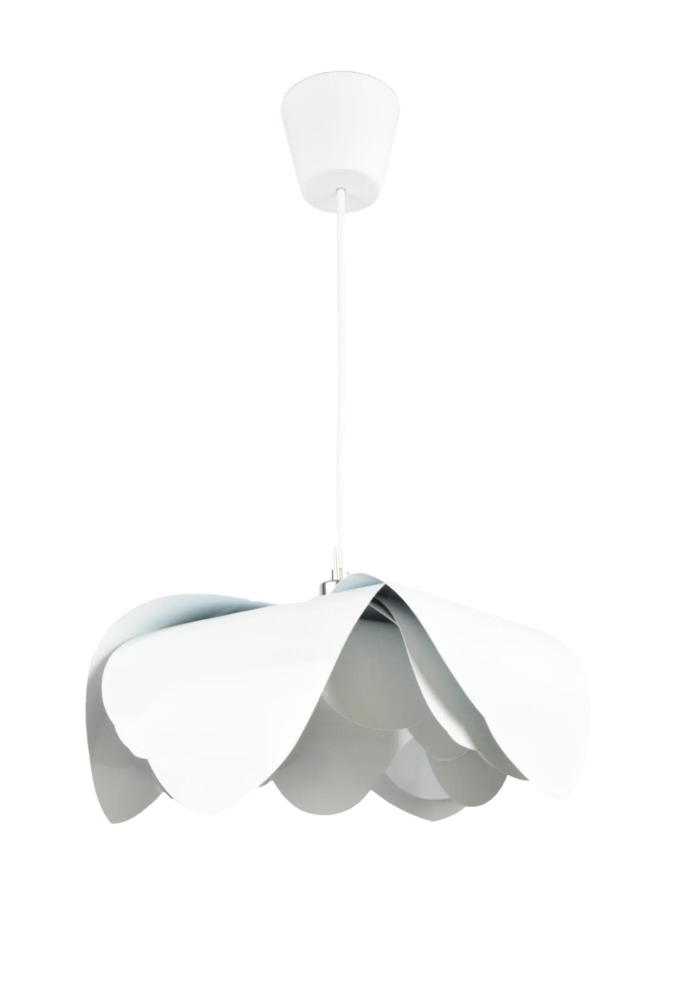 Pendant lamp, white metal, Sweden, 1980s.