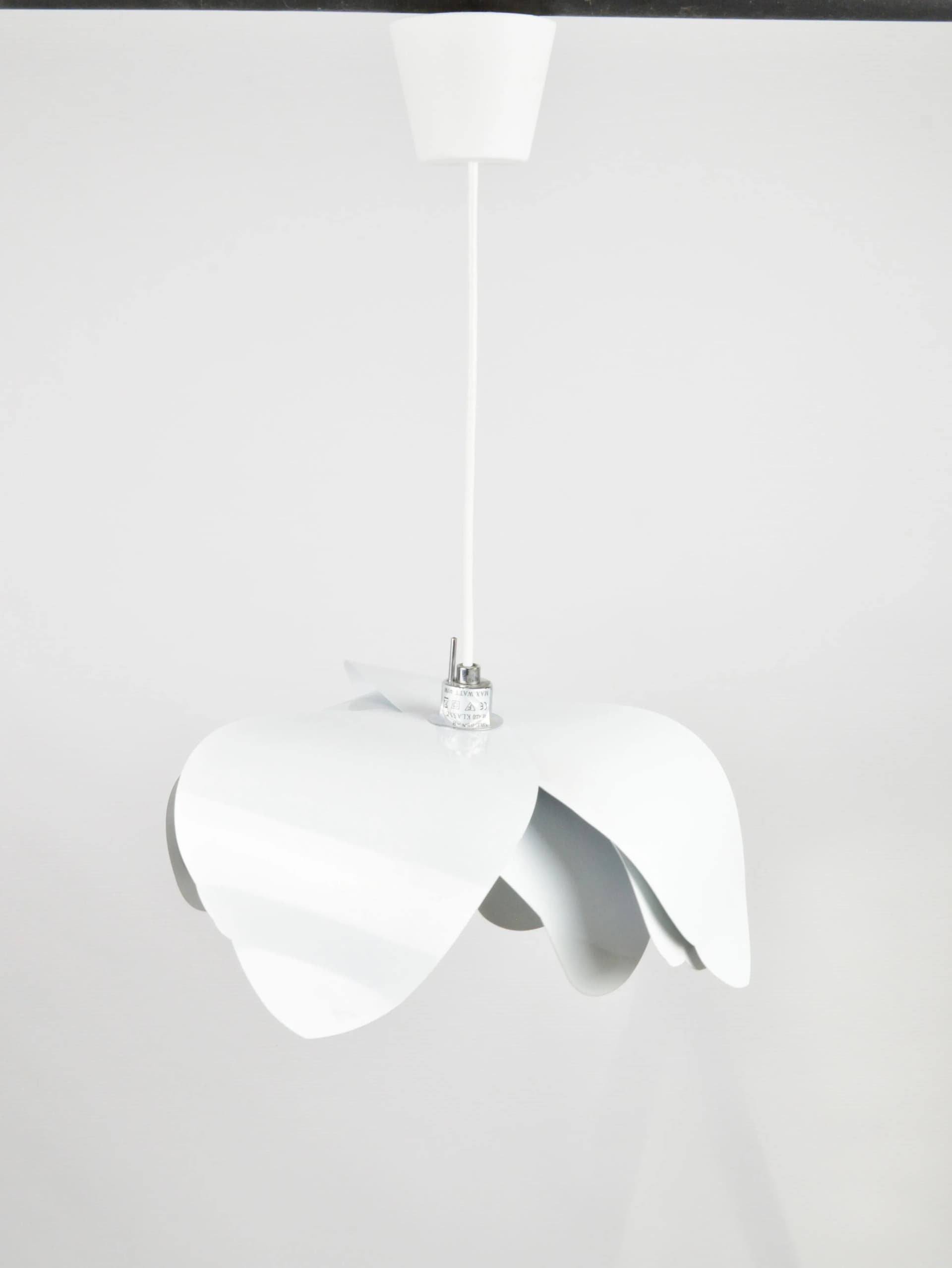 Pendant lamp, white metal, Sweden, 1980s. - 85328