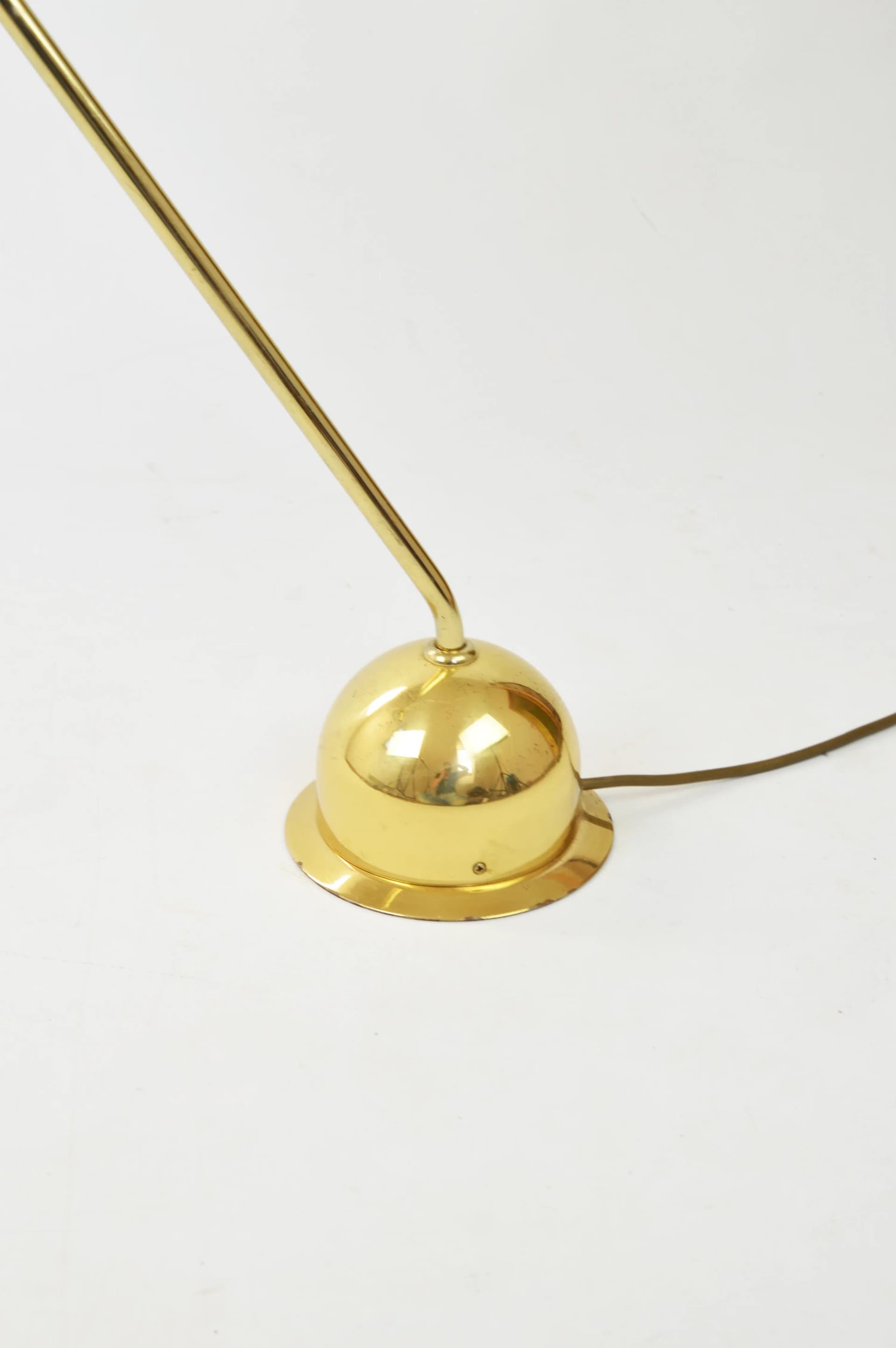 Lampa biurkowa, złoty, metal, Polska, lata 80. - 85315