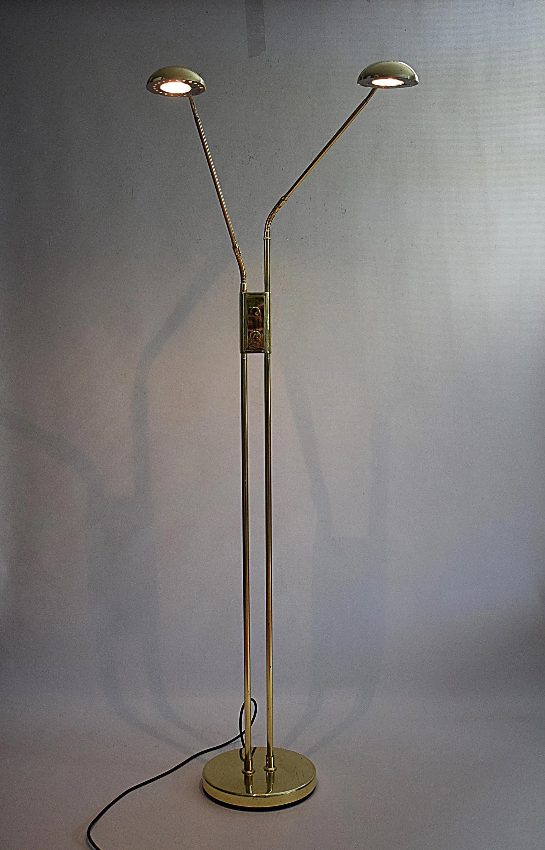 Floor lamp, copper brass, Poland, 1990s. - 85249