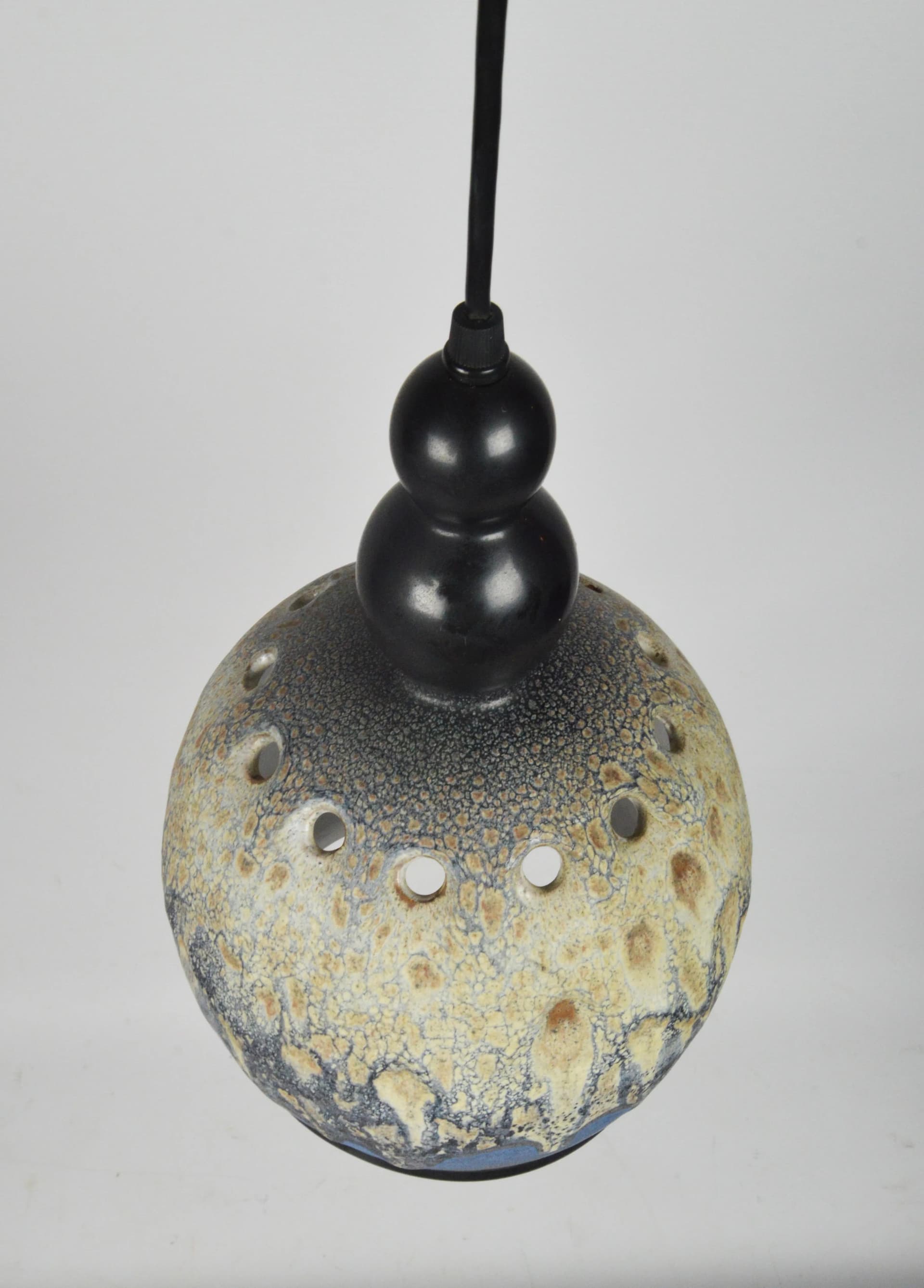 Pendant Lamp Fat Lava, multicolor ceramics, Germany, 1970s. - 85211