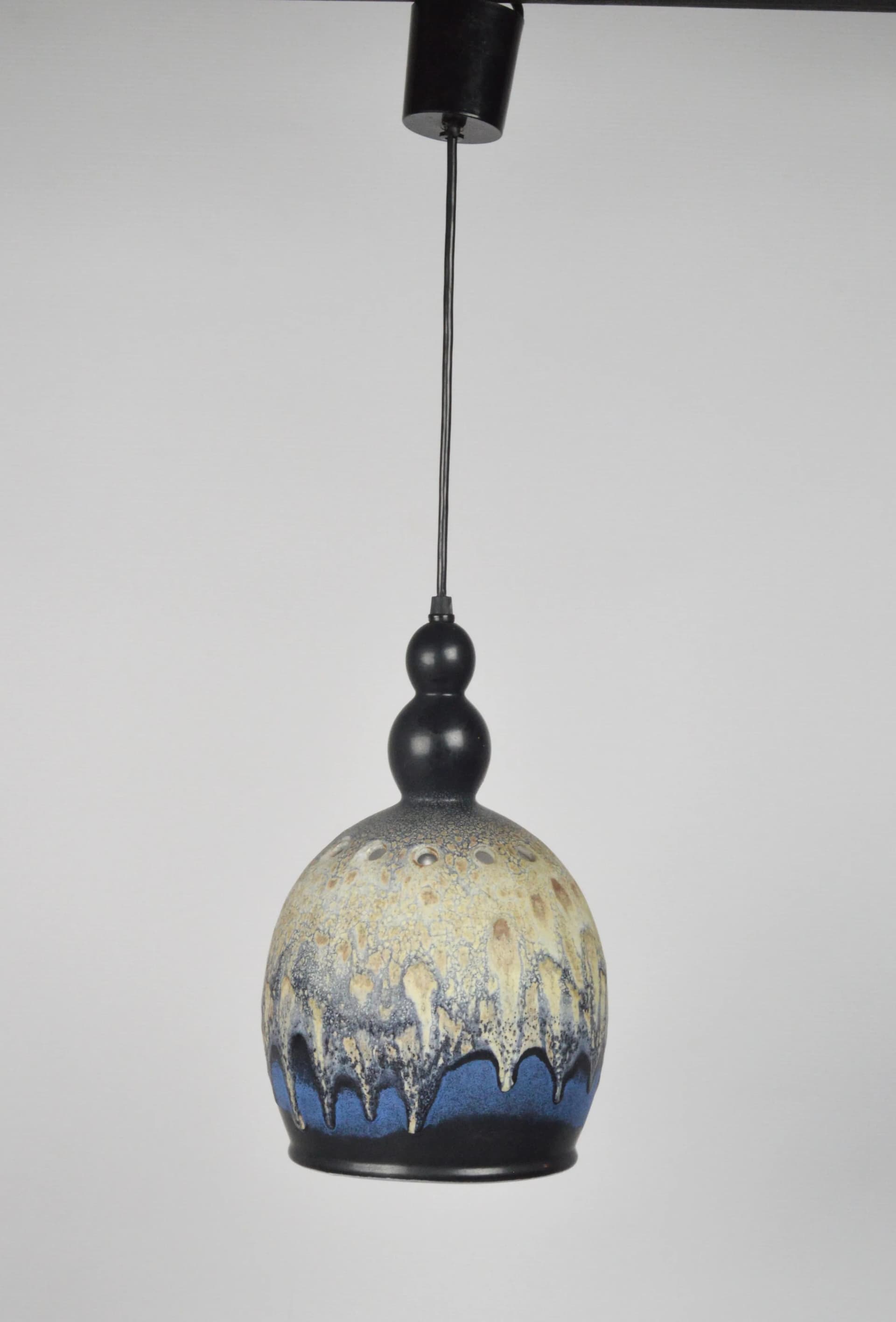 Pendant Lamp Fat Lava, multicolor ceramics, Germany, 1970s. - 85213