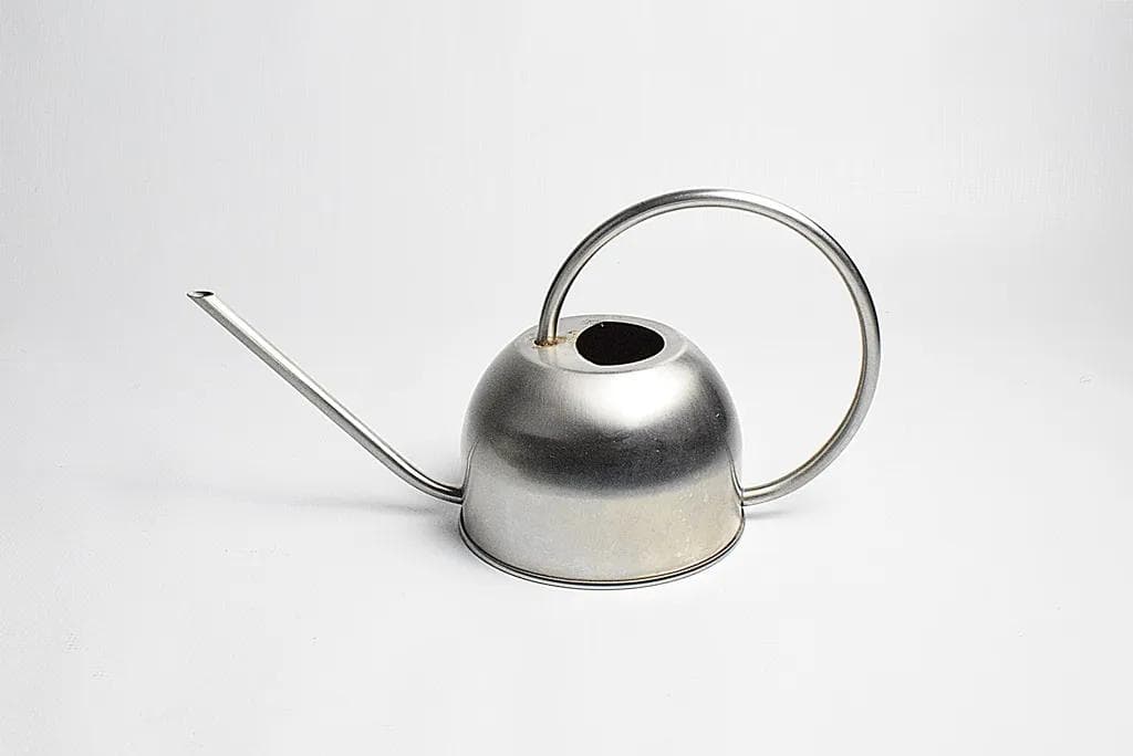 Watering can, silver metal, Poland, 1980s. - 85193