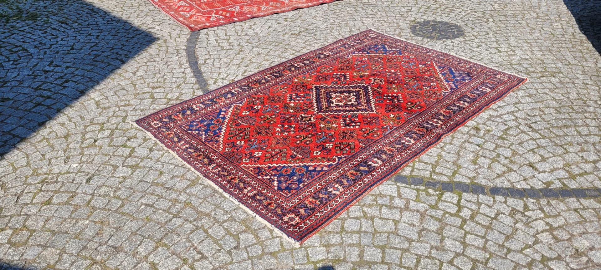 Dywan Dżuszegan, 133x213 cm, czerwony, wełna, Iran, lata 60. - 88074