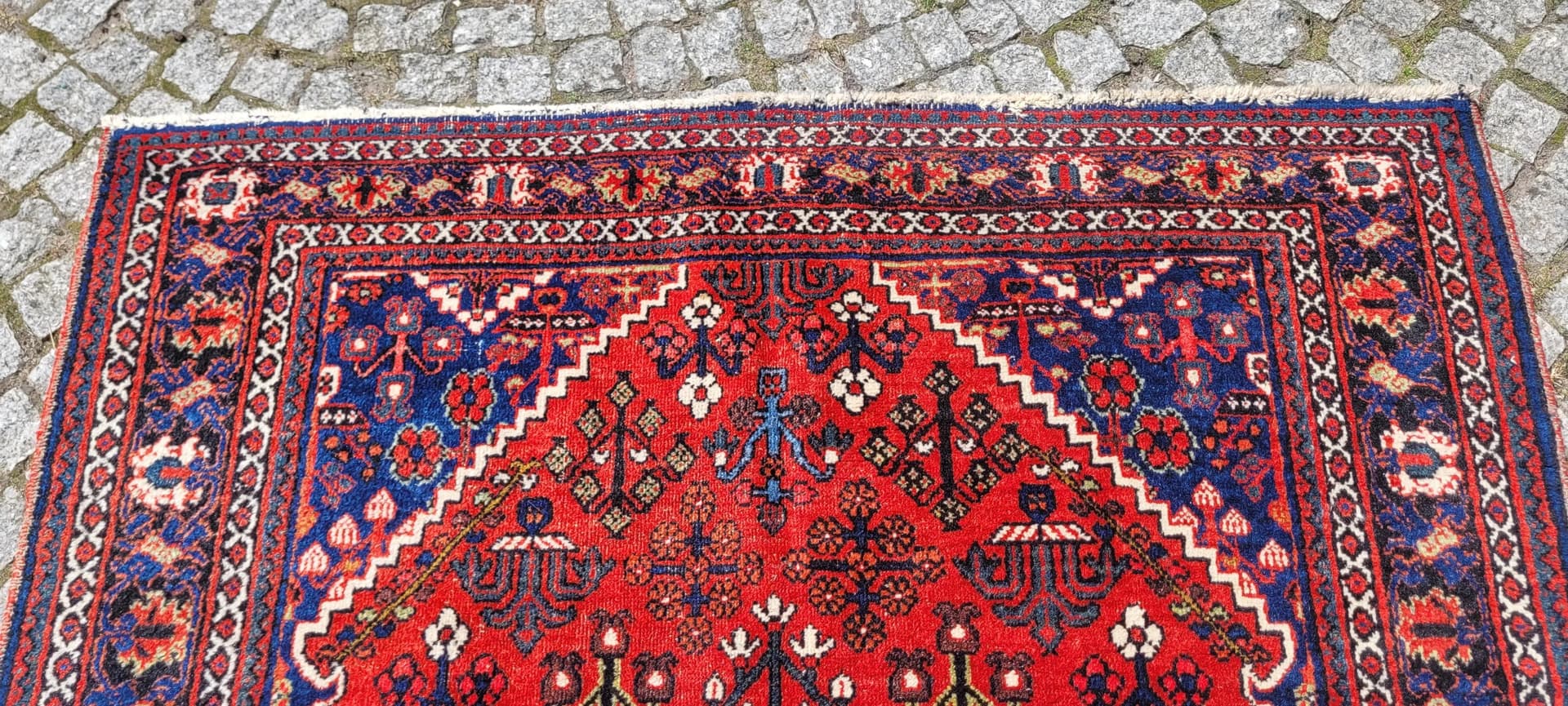 Dywan Dżuszegan, 133x213 cm, czerwony, wełna, Iran, lata 60. - 88081