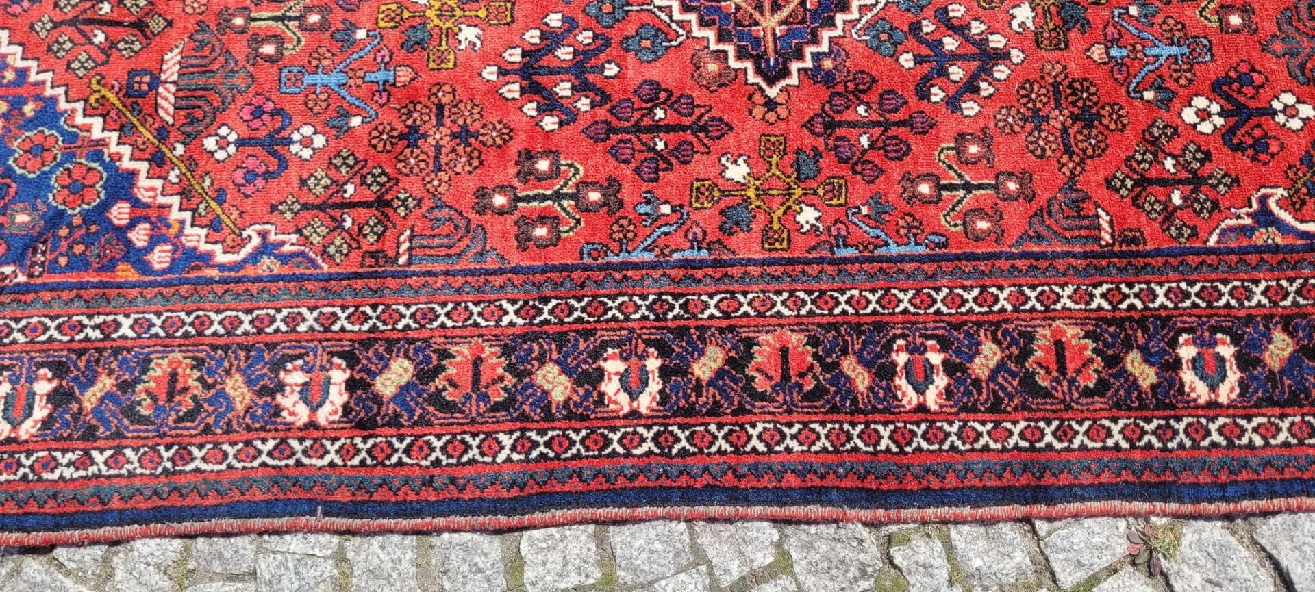 Dywan Dżuszegan, 133x213 cm, czerwony, wełna, Iran, lata 60. - 88079