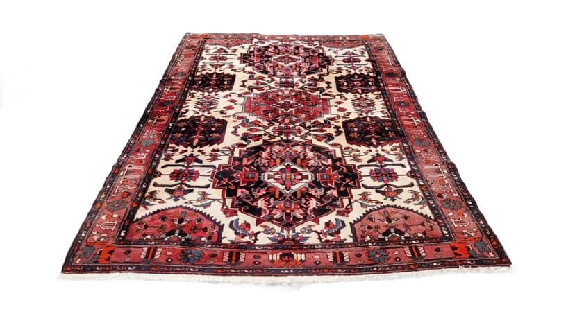 Dywan Bakhtiar 215x335 cm, multikolor, wełna, Iran, lata 60.