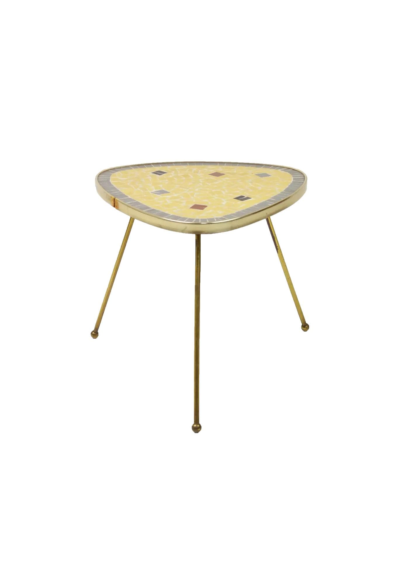 Kwietnik, mozaika multikolor, metal, Polska, lata 60.