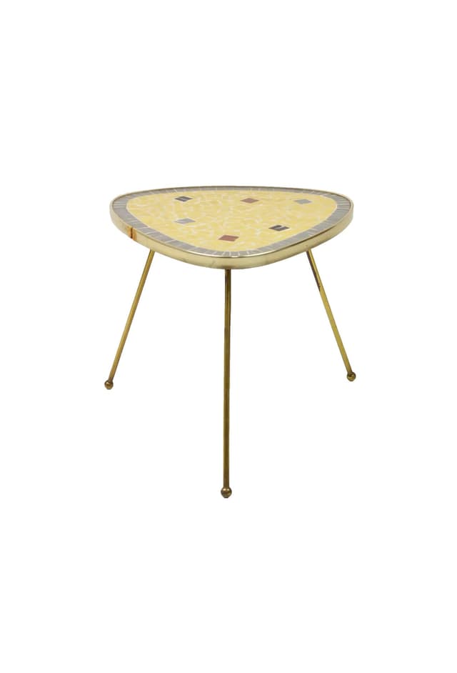 Kwietnik, mozaika multikolor, metal, Polska, lata 60. - WYMIARY