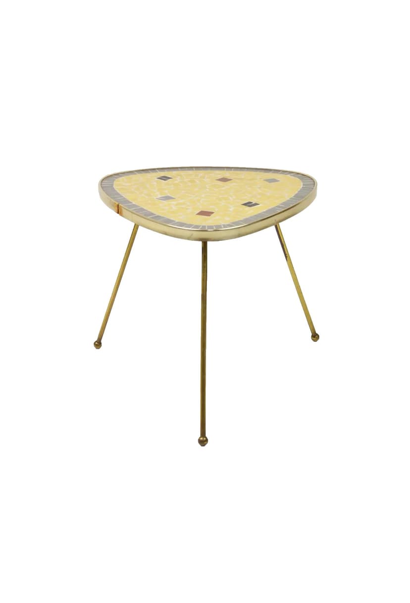 Kwietnik, mozaika multikolor, metal, Polska, lata 60.