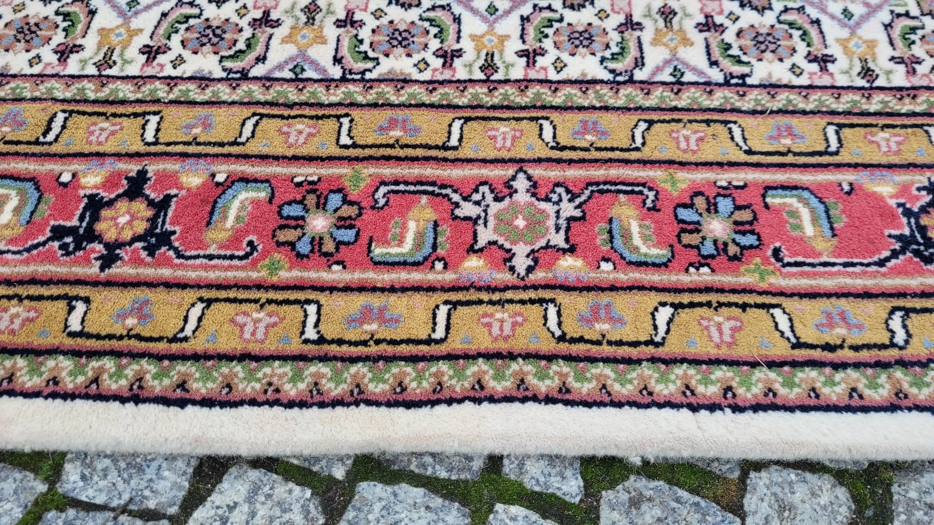 Dywan Indo Bidjar 170x250cm, beżowy, wełna, Indie - 88021