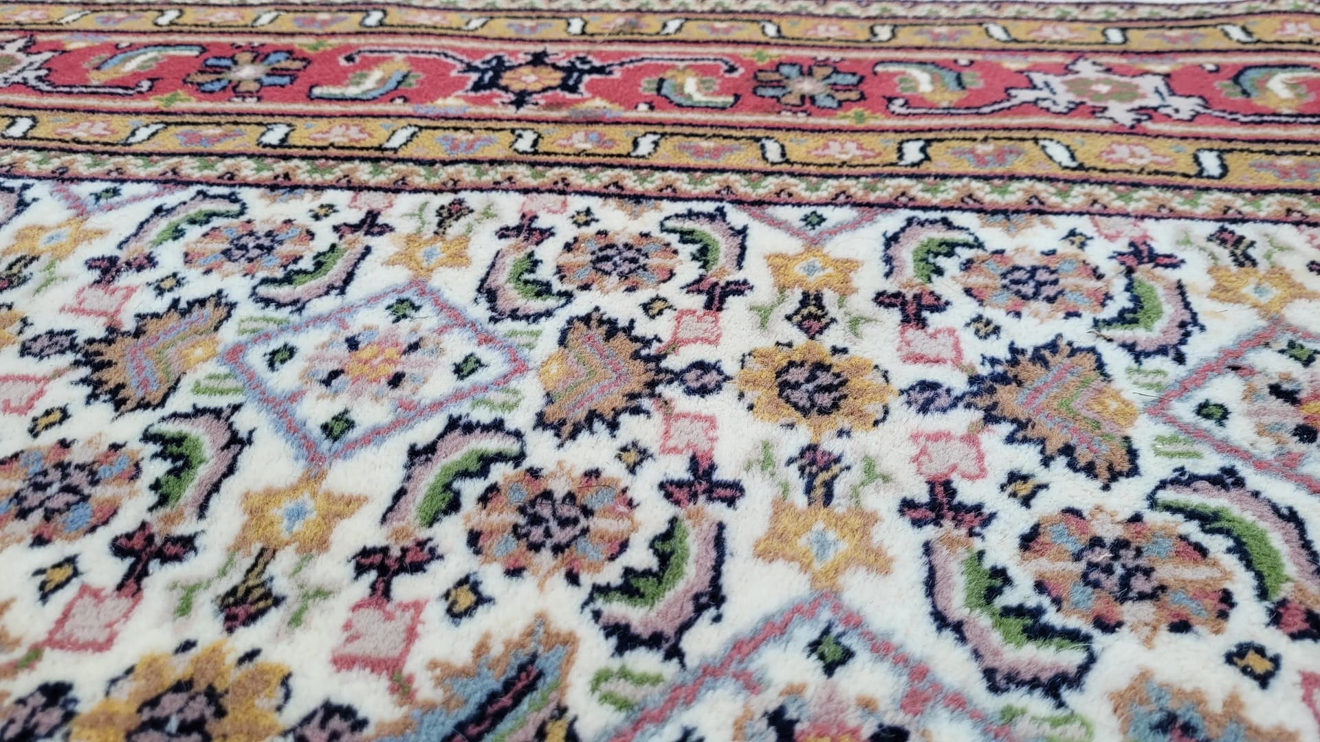 Dywan Indo Bidjar 170x250cm, beżowy, wełna, Indie - 88014