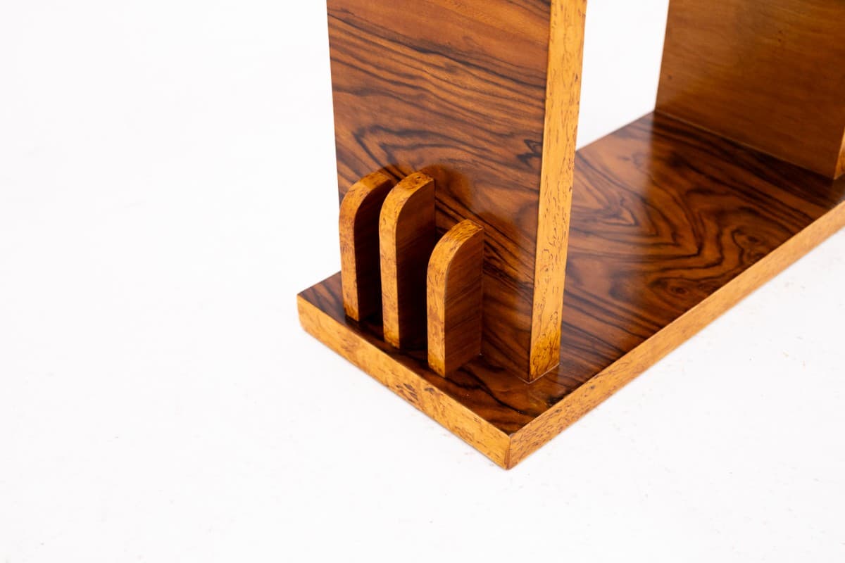 Orzechowa konsola Art Deco, Polska, lata 50. - 57700