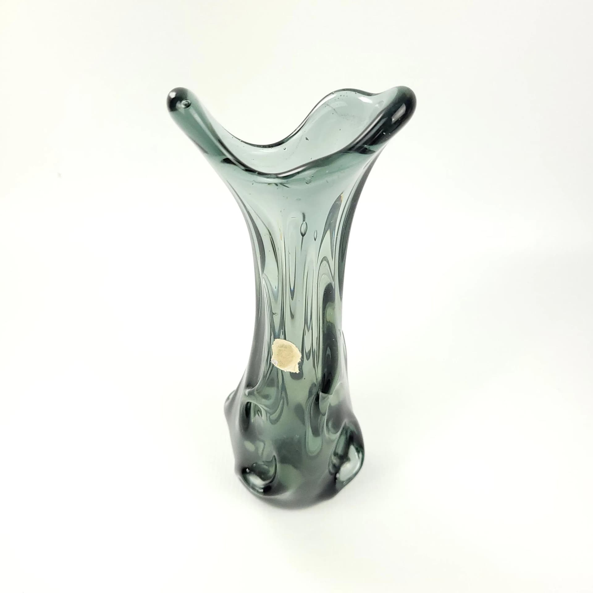 Wazon, turkusowy, szkło, Szwecja, lata 60. - 85125