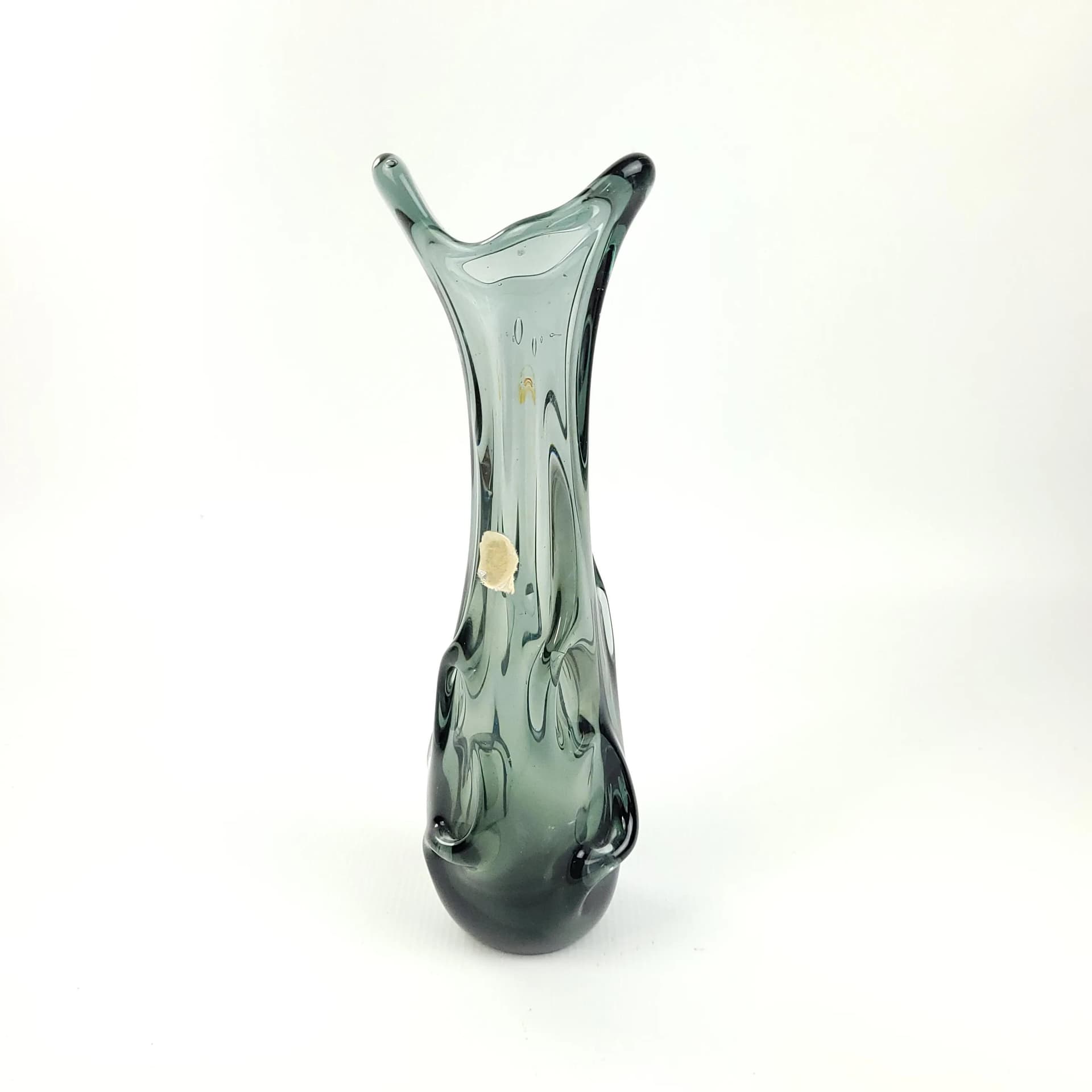 Wazon, turkusowy, szkło, Szwecja, lata 60. - 85121