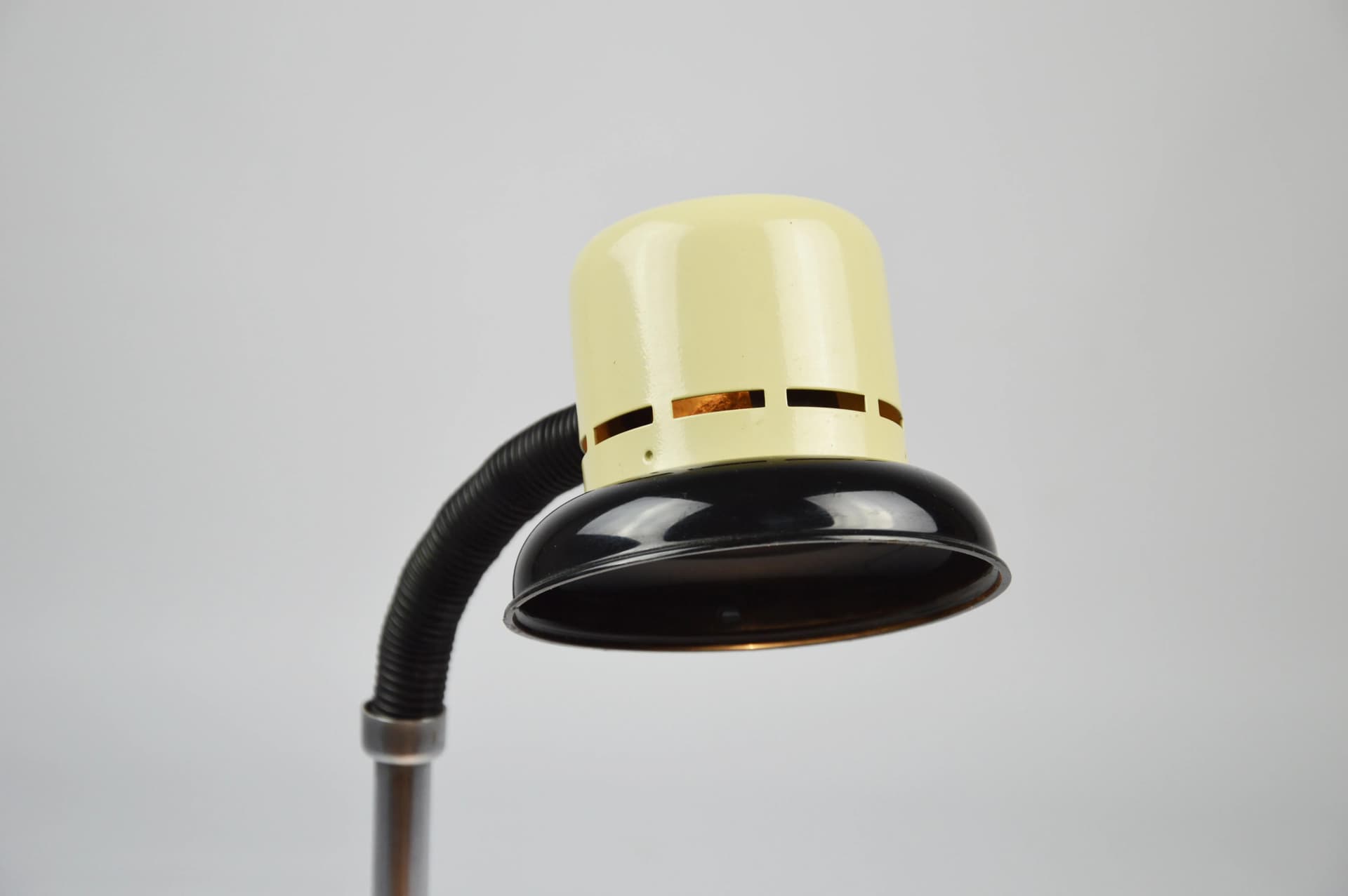 Lampka biurkowa, żółty, metal, Niemcy, lata 80. - 85116