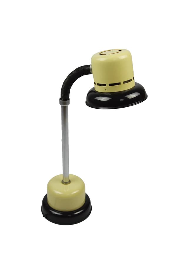 Lampka biurkowa, żółty, metal, Niemcy, lata 80. - WYMIARY