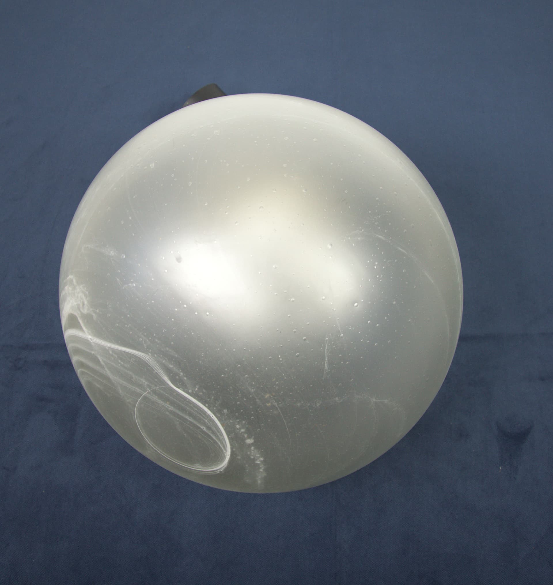 Lampa wisząca Jupiter, szkło matowe białe, metal złoty, Peill & Putzler, Niemcy, lata 70. - 85025