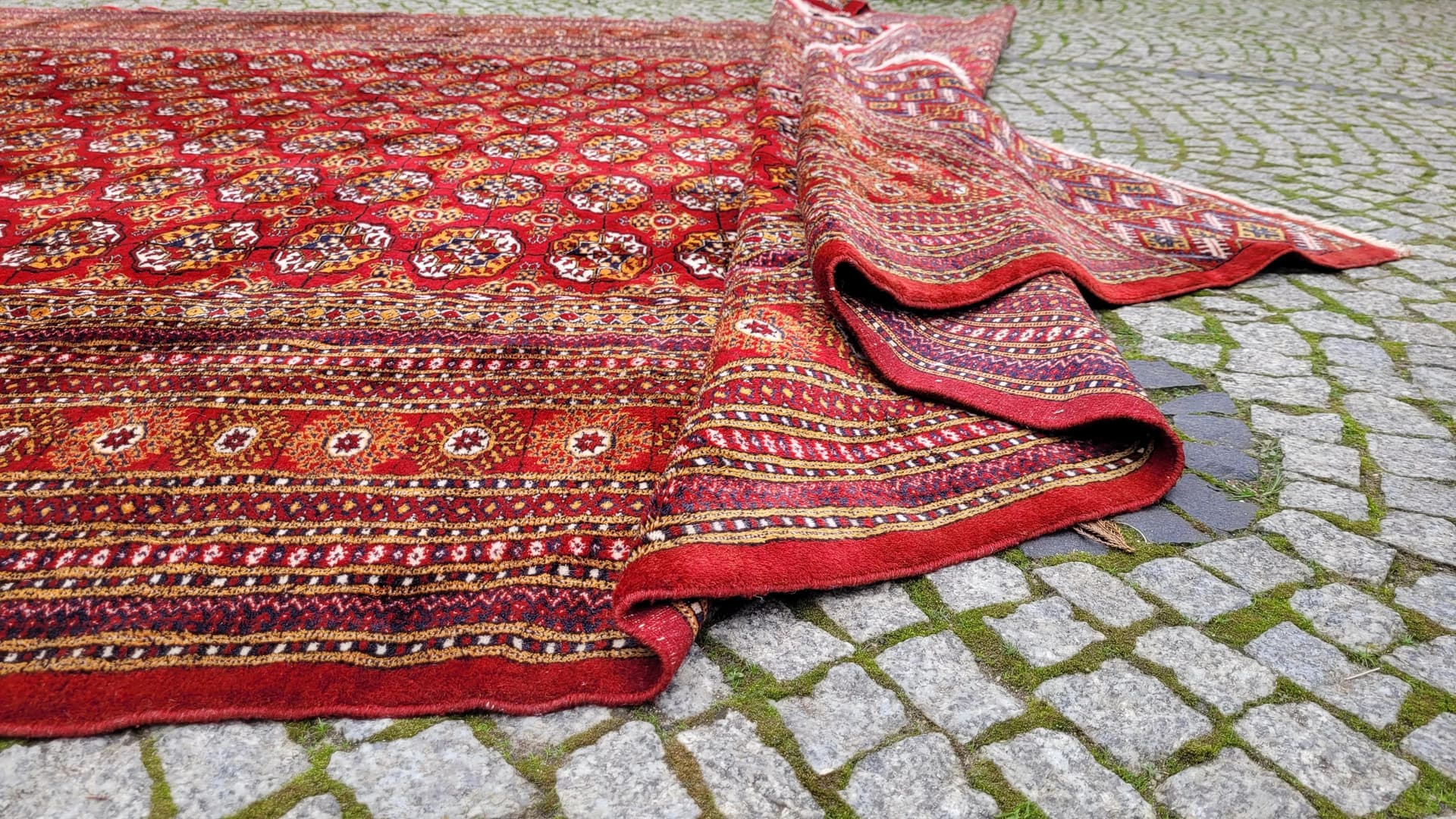 Rug Buchara 285x395cm, red, wool, Pakistan - 87978
