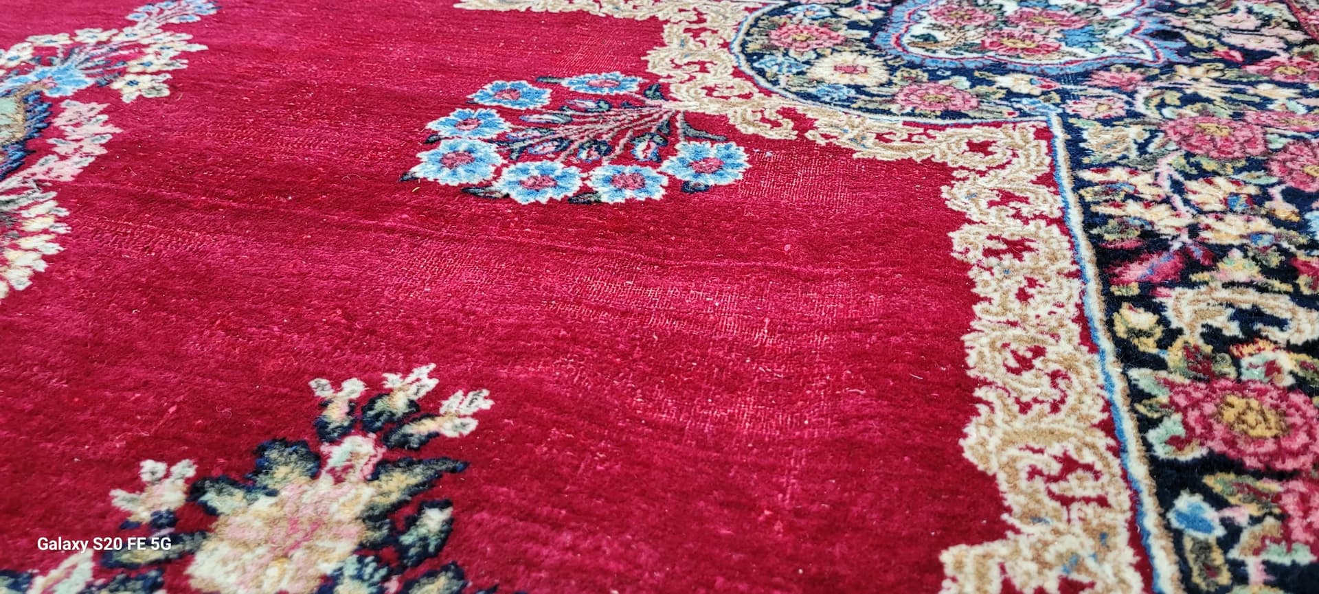 Dywan Kerman 264x372cm, multikolor, wełna, Iran, XIX w. - 87971