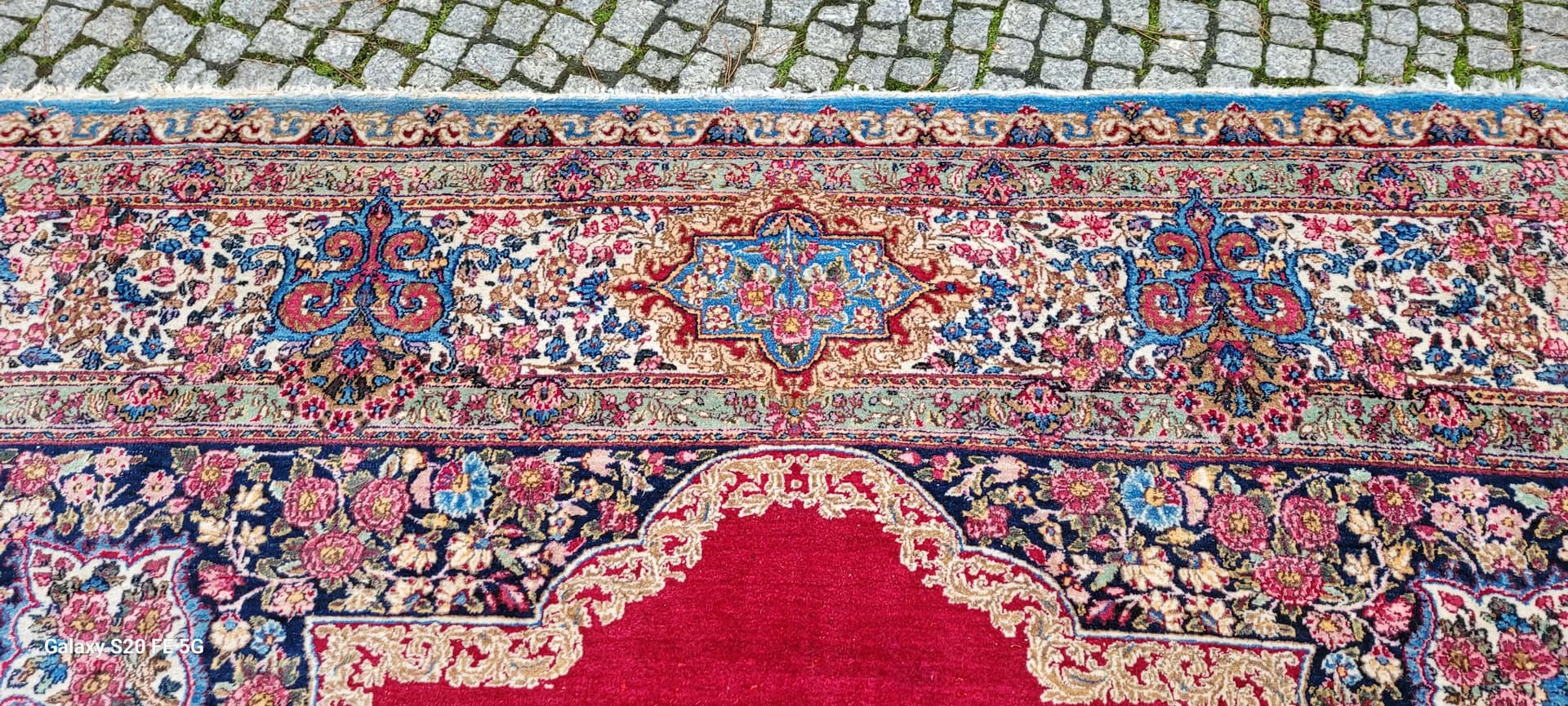 Dywan Kerman 264x372cm, multikolor, wełna, Iran, XIX w. - 87970