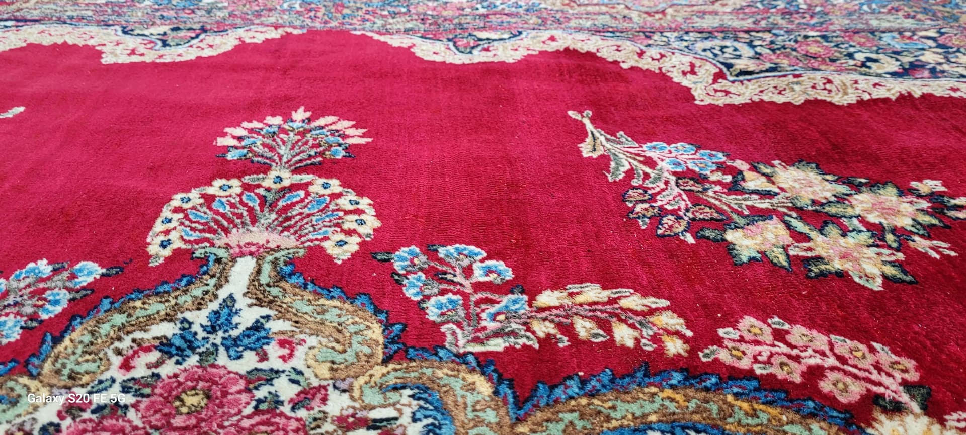 Dywan Kerman 264x372cm, multikolor, wełna, Iran, XIX w. - 87972