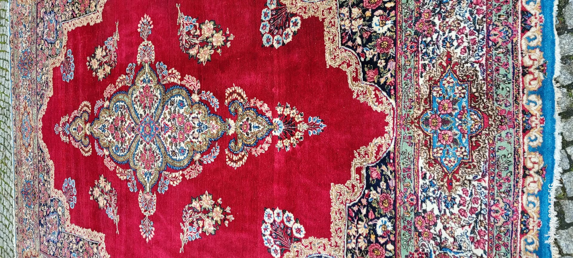 Dywan Kerman 264x372cm, multikolor, wełna, Iran, XIX w. - 87967