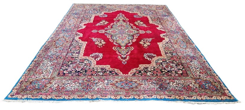 Dywan Kerman 264x372cm, multikolor, wełna, Iran, XIX w.