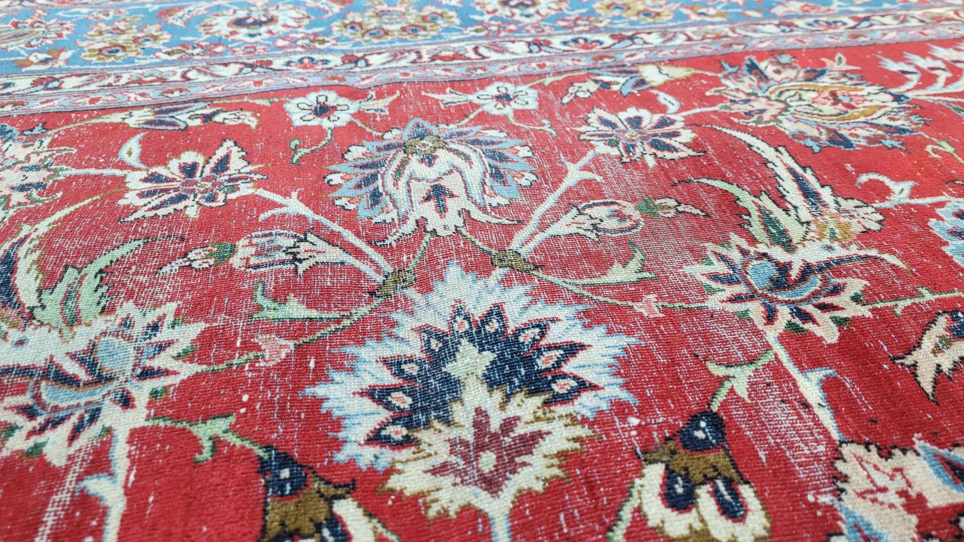 Dywan Isfahan 260x360 cm, czerwony, wełna, Iran, pocz. XX w. - 87956