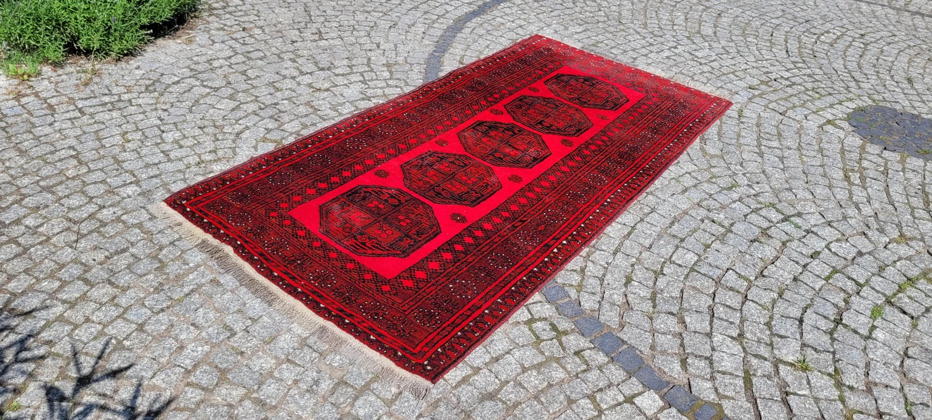 Oriental rug, 100x215 cm, red, wool, Afghanistan - 87948