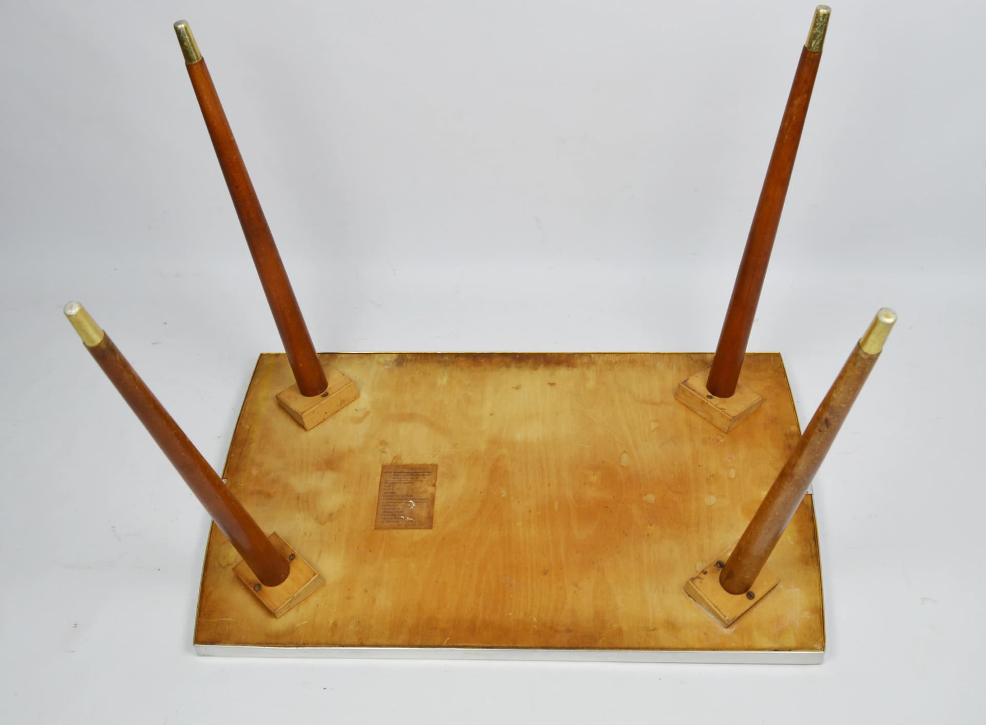 Stolik pomocniczy, beżowy, ceramika, Polska, lata 70. - 84990