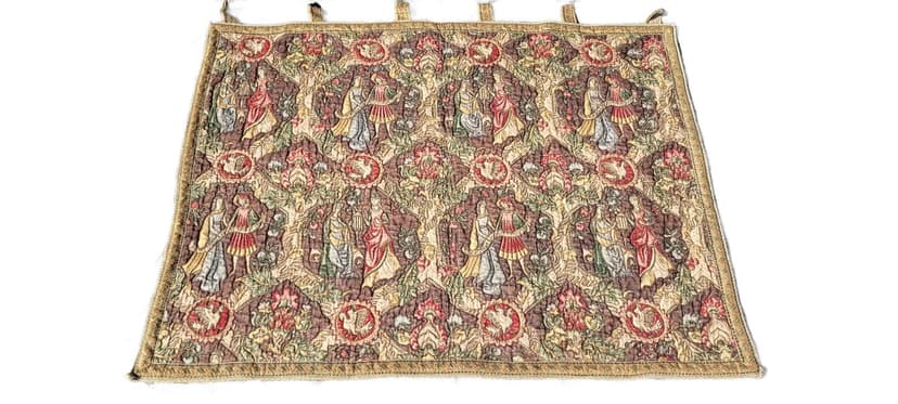 Gobelin figuralny, multikolor, wełna i bawełna, Polska, lata 60., 97x115cm