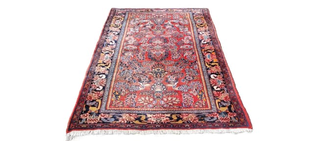 Dywan Sarough, 138x210 cm, multikolor, wełna, Iran, początek XX w. - WYMIARY