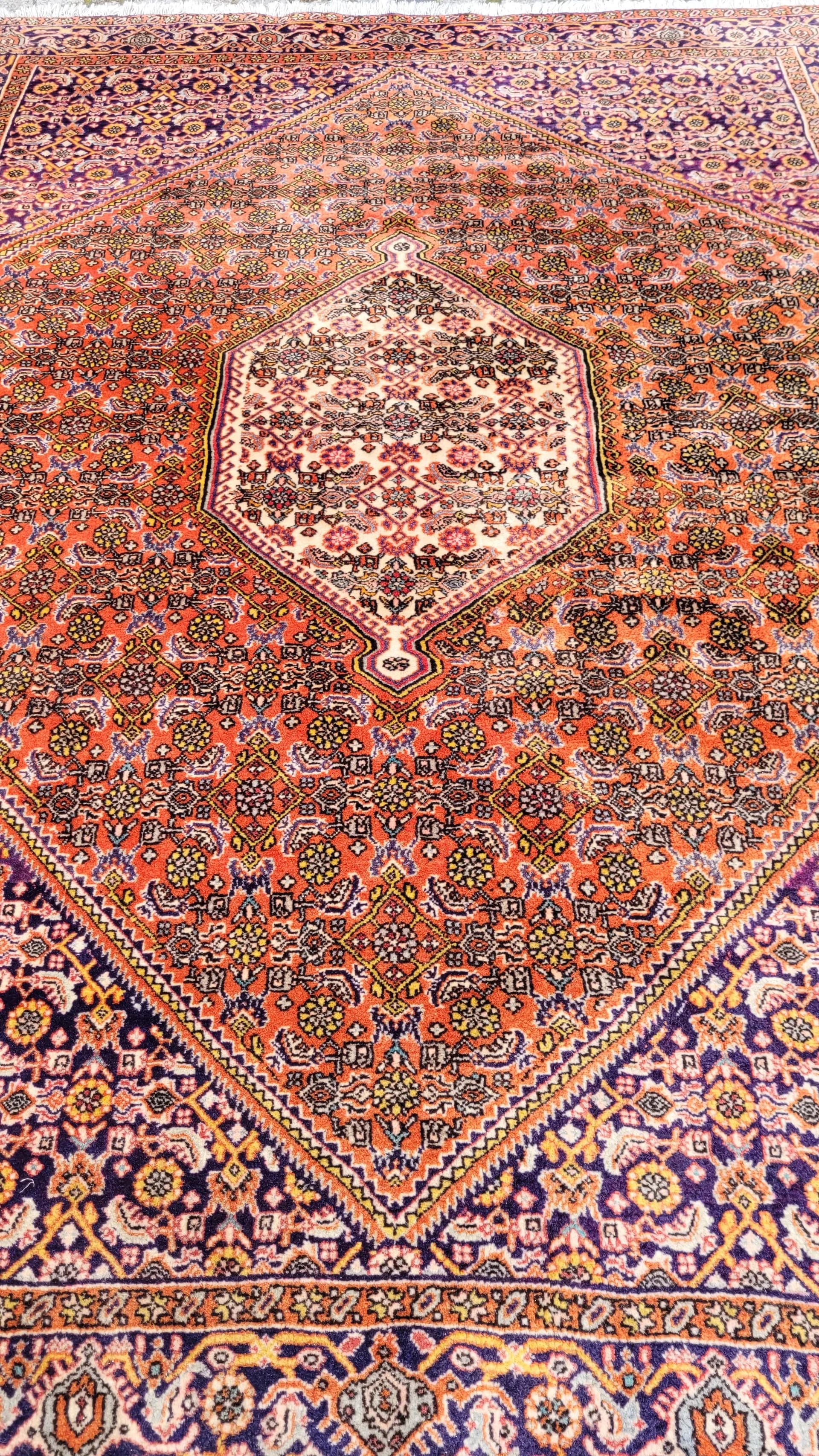 Dywan Bidjar Takab 125x180 cm, bordowy, wełna, Iran - 87851