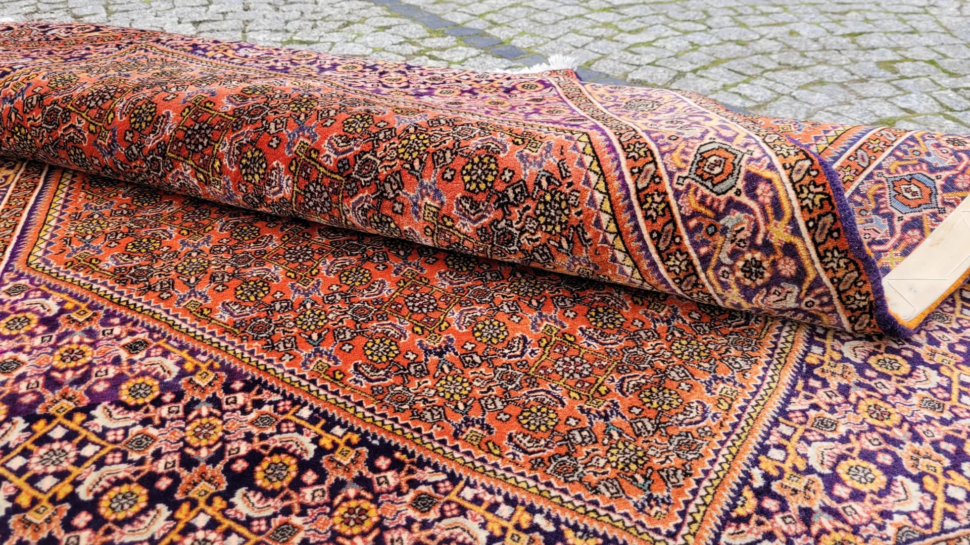 Dywan Bidjar Takab 125x180 cm, bordowy, wełna, Iran - 87852