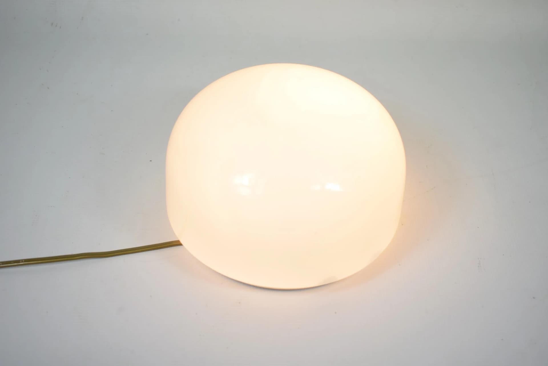 Ceiling light, white glass, Poland, 1970s. - 84872