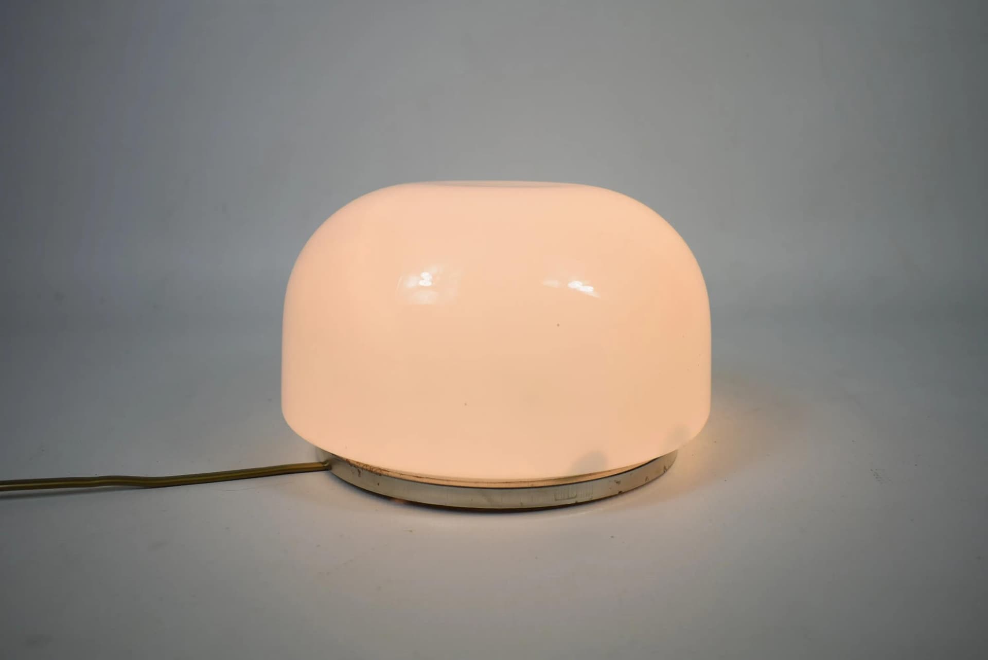 Ceiling light, white glass, Poland, 1970s. - 84868