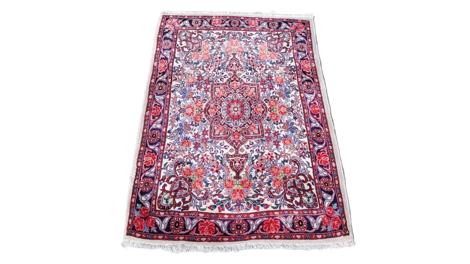 Dywan Bidjar, 85x128 cm, ivory, wełna, Iran