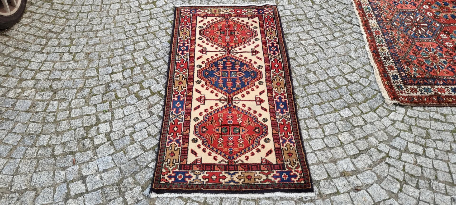 Dywan Kazak 148x71 cm, multikolor, wełna, Indie - 87724