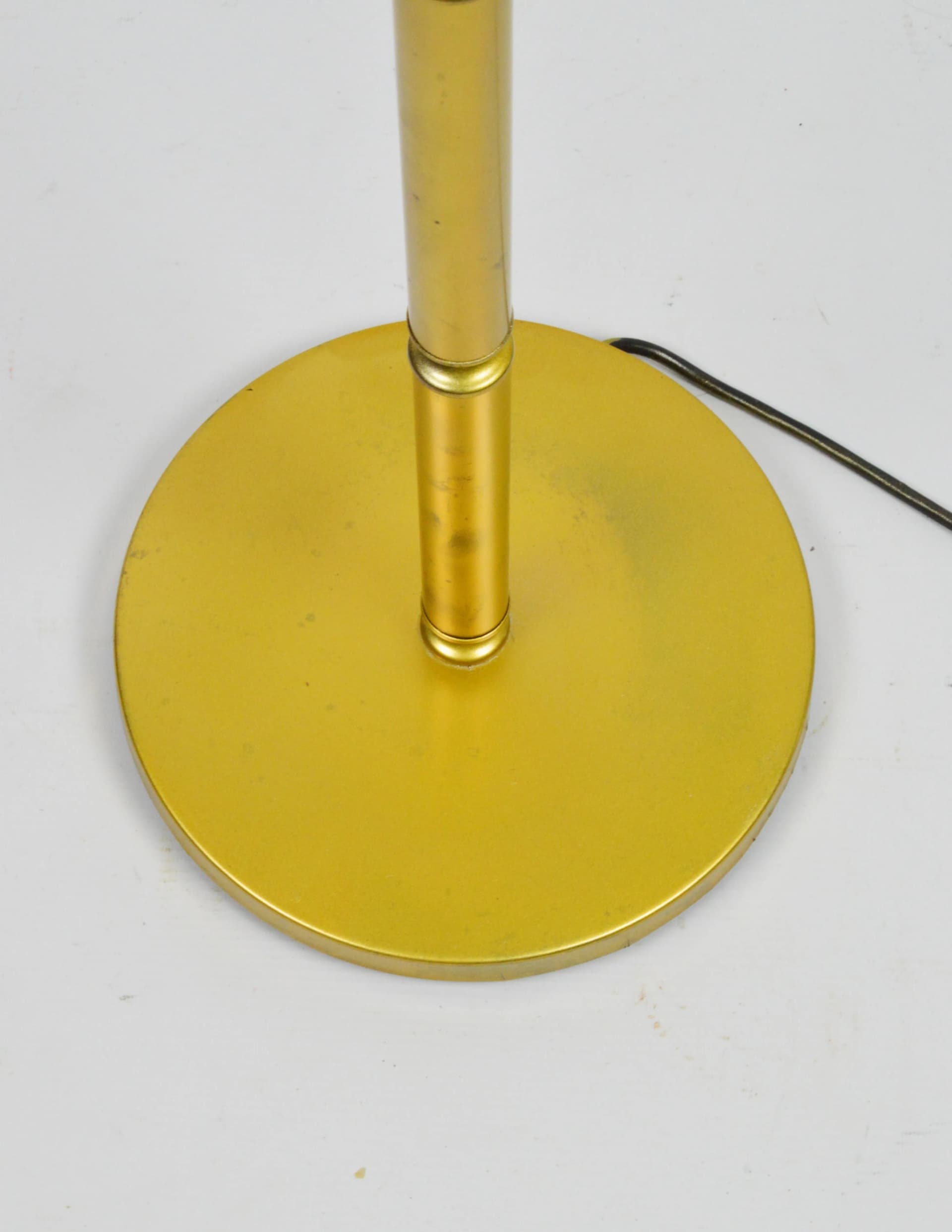 Floor lamp, golden metal, Poland, 1980s. - 84798